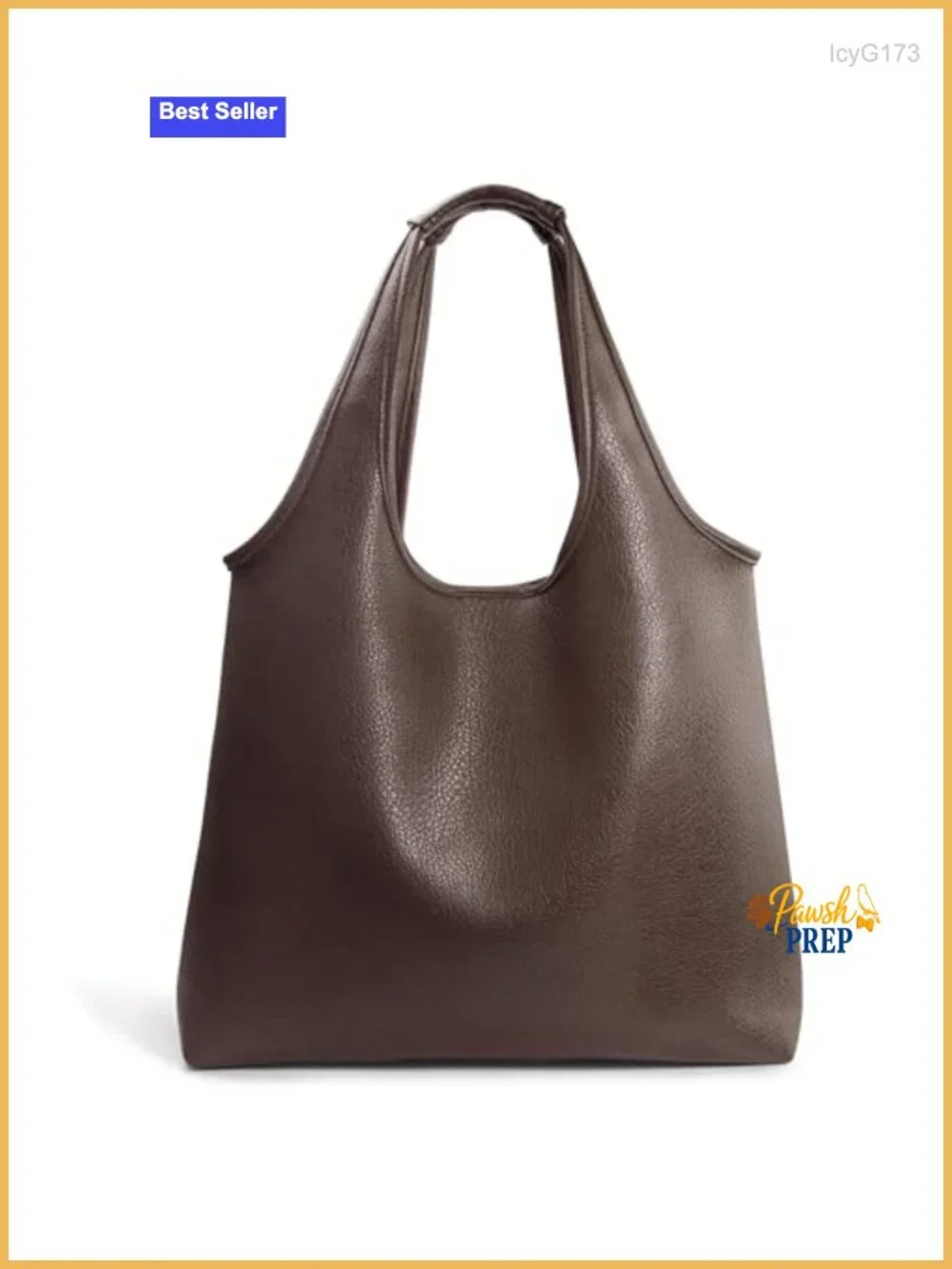Vegan Leather Hobo Bag Oversized Tote Slouchy Handbag Work Travel